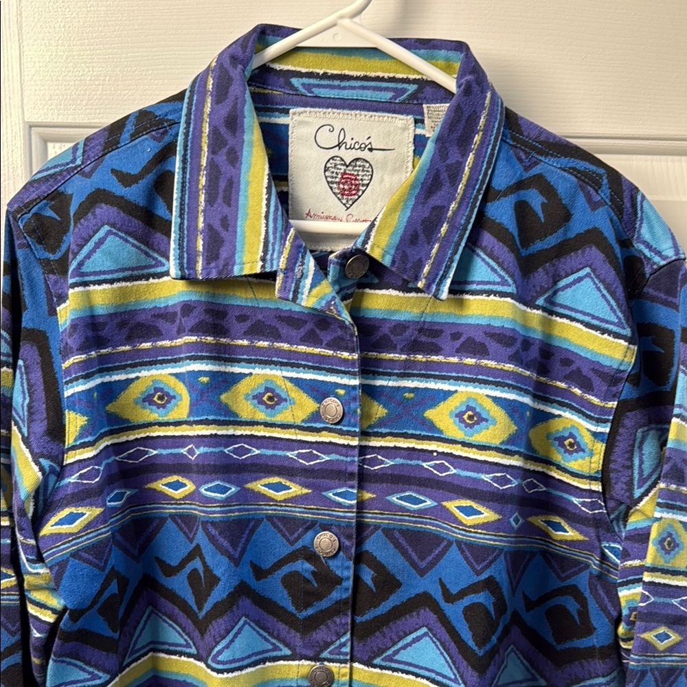 Chico's Anniversary Collection Vibrant Patterned … - image 4